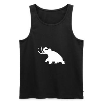 Mammoth silhouette - Men's Premium Organic Tank Top - black - Front - Michal (187cm)