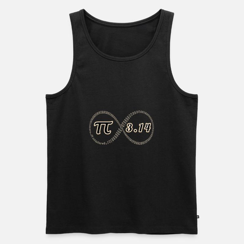 Pi - Männer Premium Bio Tank Top - Schwarz