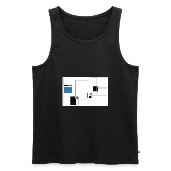 Soul - Männer Premium Bio Tank Top - Schwarz - Vorne - Michal (187cm)