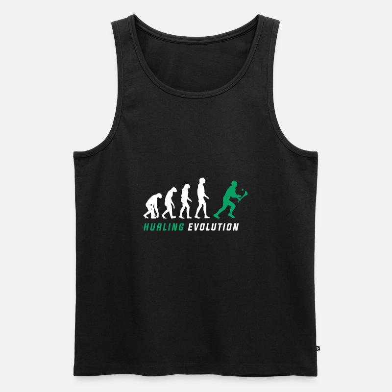 L’évolution du hurling - Débardeur bio Premium Homme - noir