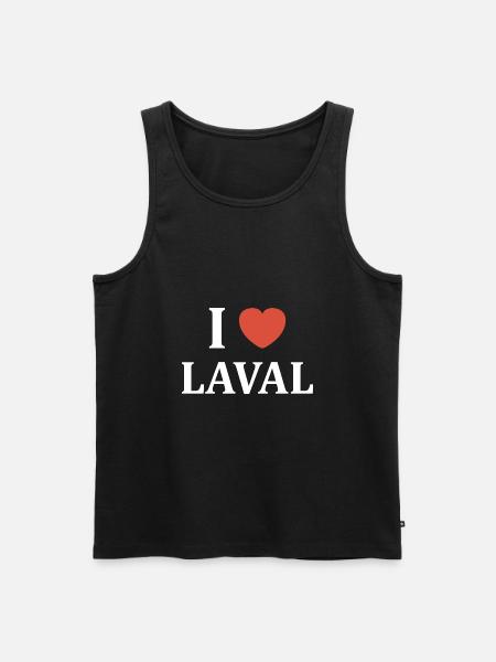 i love laval - Débardeur bio Premium Homme - noir