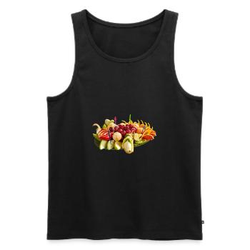 Leckeres Obst - Männer Premium Bio Tank Top - Schwarz - Vorne - AI Model Male 178 light (178cm)