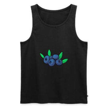 Blueberry Besing Blueberry Blackberry Veggie - Men's Premium Organic Tank Top - black - Front - Michal (187cm)