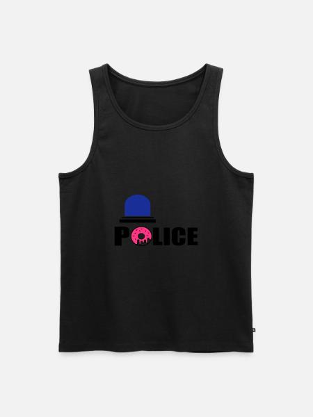 police d - Men's Premium Organic Tank Top - black