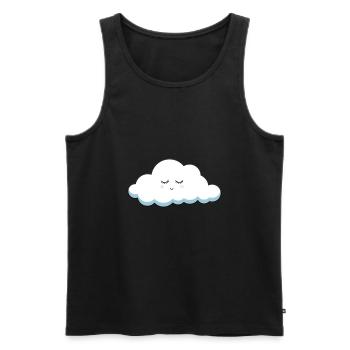 sleeping cloud - Men's Premium Organic Tank Top - black - Front - AI Model Male 178 light (178cm)