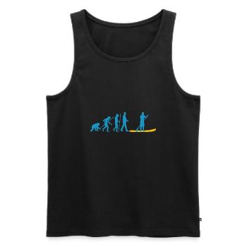 Paddle paddle stand-up paddle SUP - Men's Premium Organic Tank Top - black - Front - AI Model Male 178 light (178cm)