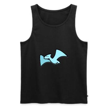 Cute Dino - Men's Premium Organic Tank Top - black - Front - AI Model Male 178 light (178cm)