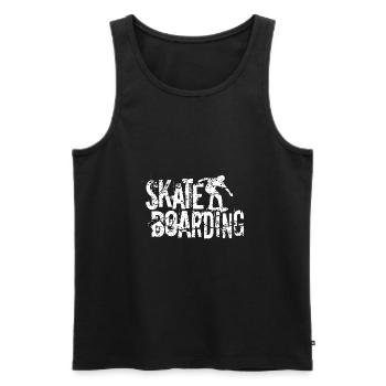 Skateboarding - Men's Premium Organic Tank Top - black - Front - Michal (187cm)