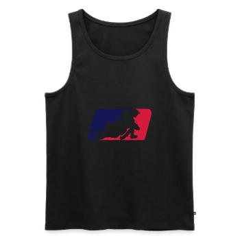 Supermoto - Men's Premium Organic Tank Top - black - Front - AI Model Male 178 light (178cm)