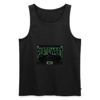 Platzwart Greenkeeper Rasenflüsterer Geschenk - Männer Premium Bio Tank Top - Schwarz - Vorne - AI Model Male 178 light (178cm)