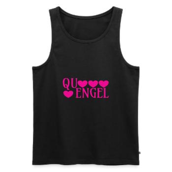Engel, Quengel, quengeln, meckern, Liebe, Partner, - Männer Premium Bio Tank Top - Schwarz - Vorne - AI Model Male 178 light (178cm)