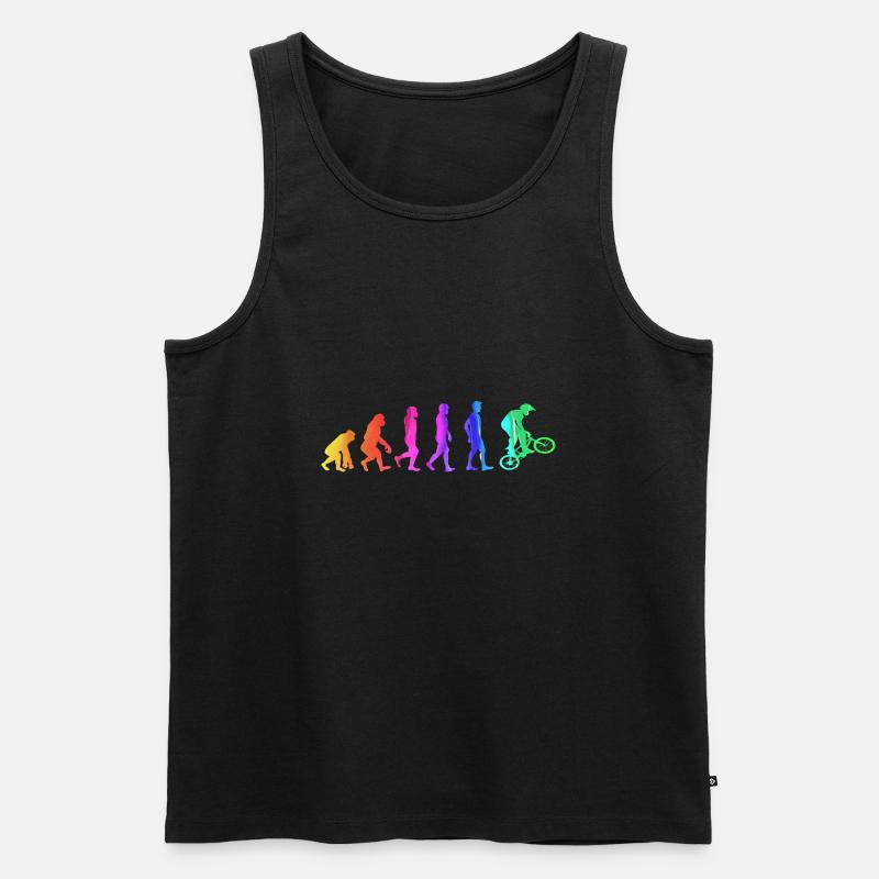 Biker Evolution - Men's Premium Organic Tank Top - black