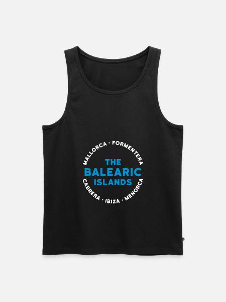 The Balearic Islands - Men's Premium Organic Tank Top - black