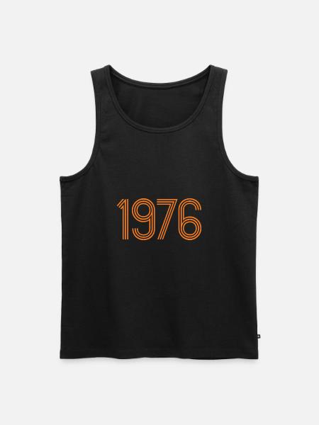 1976 Disco - Men's Premium Organic Tank Top - black