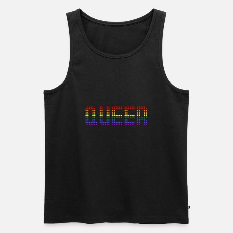 Queer Rainbow - Männer Premium Bio Tank Top - Schwarz