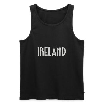 Irlande - Débardeur bio Premium Homme - noir - Devant - AI Model Male 178 light (178cm)