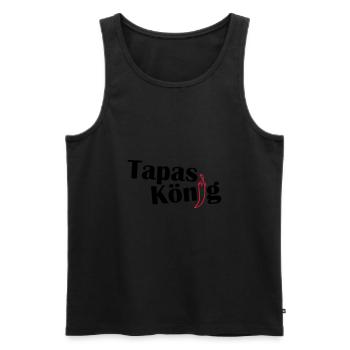 Tabas Koenig - Männer Premium Bio Tank Top - Schwarz - Vorne - Michal (187cm)