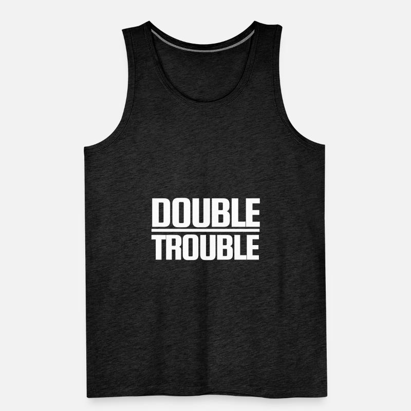 Double Trouble Débardeur bio Premium Homme