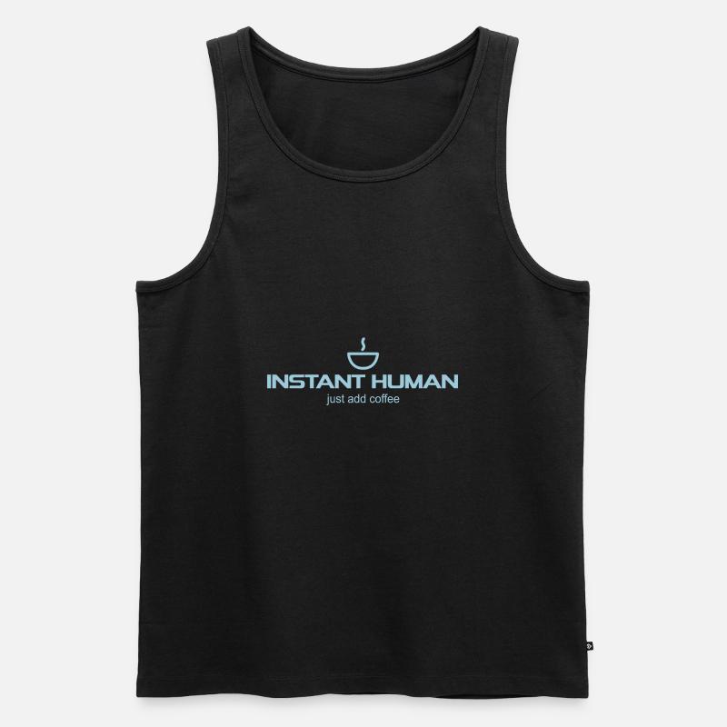 Instant Human - Männer Premium Bio Tank Top - Schwarz