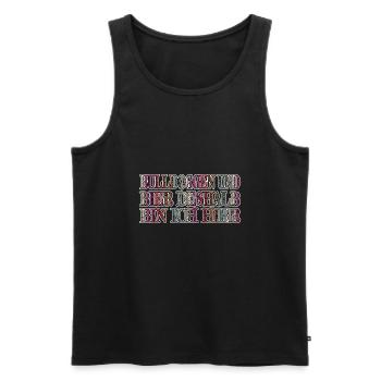 spruch windhund spaß berge geschenk kneipensport - Männer Premium Bio Tank Top - Schwarz - Vorne - Michal (187cm)