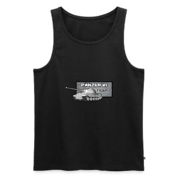 Tank - Männer Premium Bio Tank Top - Schwarz - Vorne - AI Model Male 178 light (178cm)