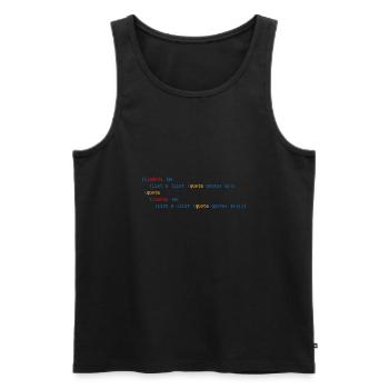 Informatiker Programming Geschenk Nerd Admin - Männer Premium Bio Tank Top - Schwarz - Vorne - AI Model Male 178 light (178cm)
