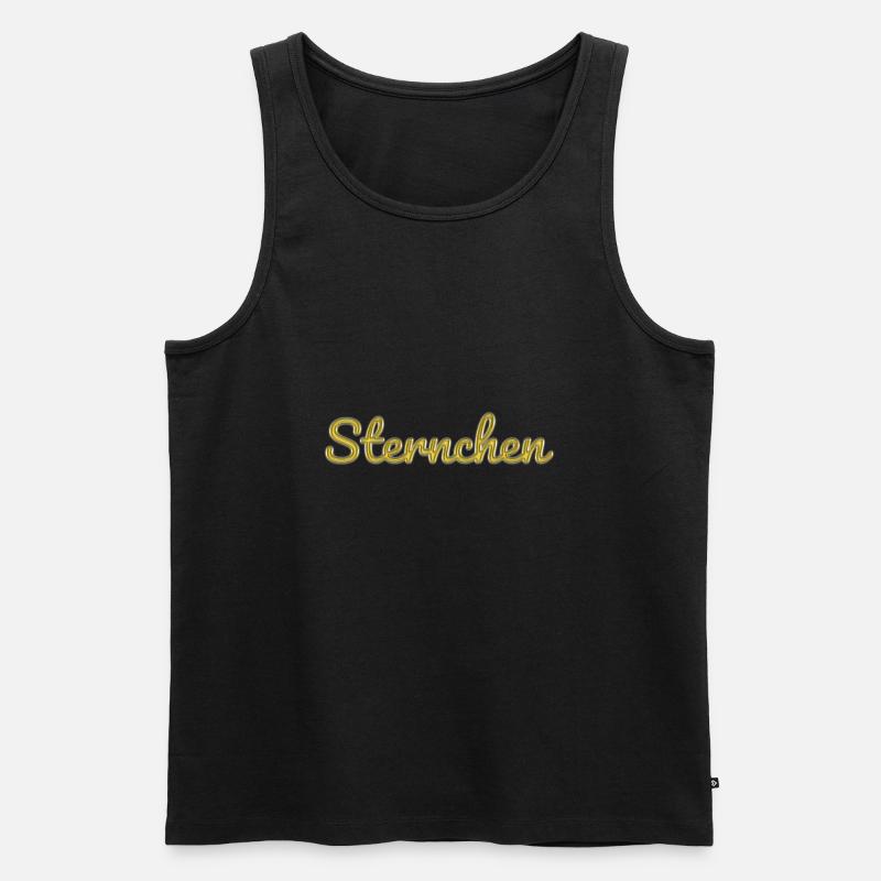 Sternchen - Männer Premium Bio Tank Top - Schwarz