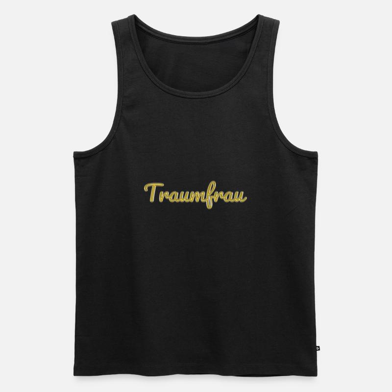 Traumfrau - Männer Premium Bio Tank Top - Schwarz