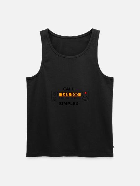 Radio call 145.300 Mhz ham radio - Men's Premium Organic Tank Top - black