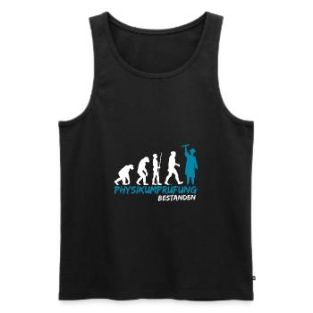 Physikum Medizin Prüfung bestanden Student - Männer Premium Bio Tank Top - Schwarz - Vorne - AI Model Male 178 light (178cm)