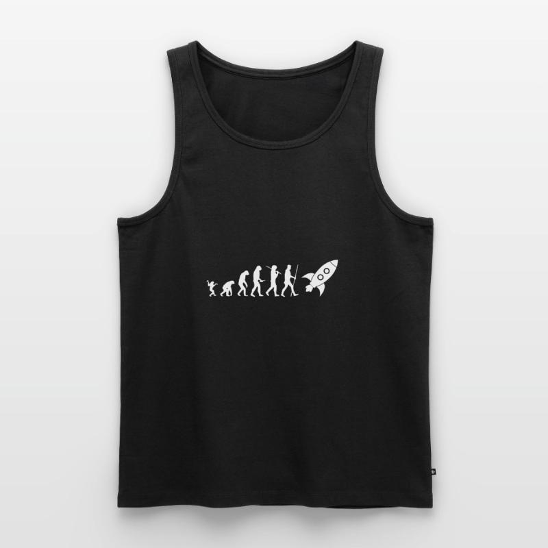 Evolution Rakete Männer Premium Bio Tank Top