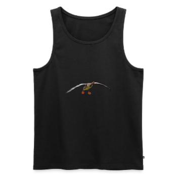 oiseau - Débardeur bio Premium Homme - noir - Devant - AI Model Male 178 light (178cm)