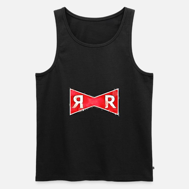 Rote-Schleife Armee - Männer Premium Bio Tank Top - Schwarz
