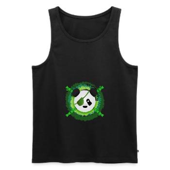 Pirate of the Jungle - Men's Premium Organic Tank Top - black - Front - AI Model Male 178 light (178cm)