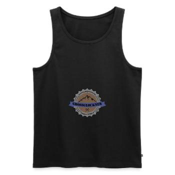 Gipfelbesteigung Großglockner Height 3798 m - Männer Premium Bio Tank Top - Schwarz - Vorne - AI Model Male 178 light (178cm)