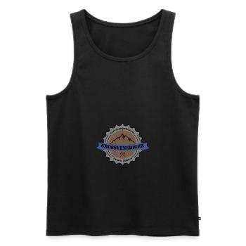 Gipfelbesteigung Grossvenediger Height 3666 m Berg - Männer Premium Bio Tank Top - Schwarz - Vorne - Michal (187cm)