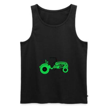 Tracteur Tracteur Bulldog 3 - Débardeur bio Premium Homme - noir - Devant - Michal (187cm)