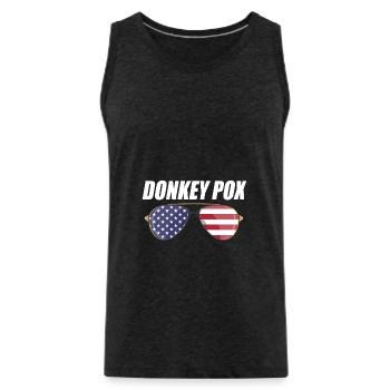 Donkey Pox - Männer Premium Bio Tank Top - Anthrazit - Vorne - Alexander (188cm)