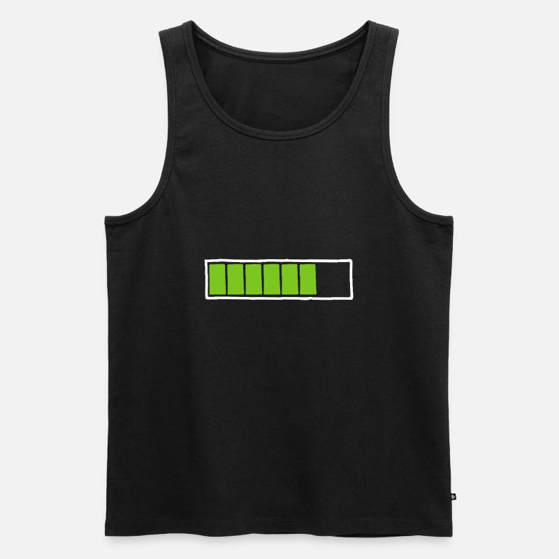 Ladebalken - Männer Premium Bio Tank Top - Schwarz