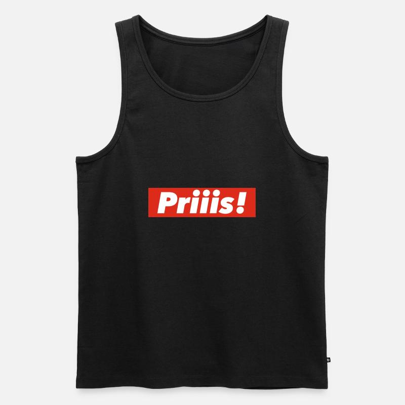 Schnupf Schnupfspruch Schnupftabak priis - Männer Premium Bio Tank Top - Schwarz