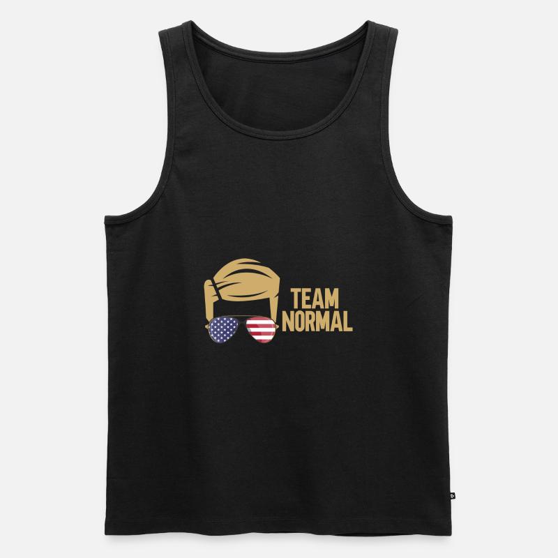 Team Normal - Männer Premium Bio Tank Top - Schwarz