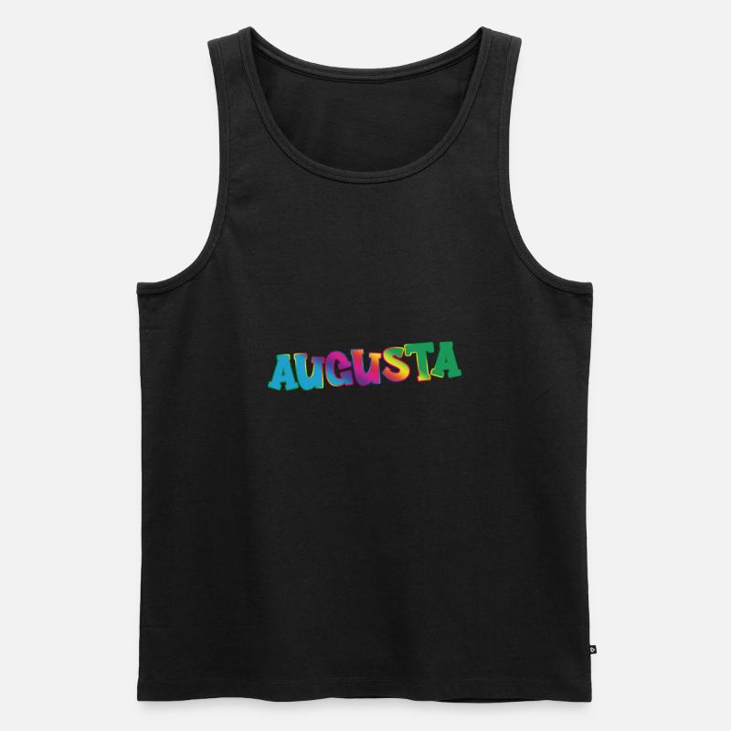 Augusta - Männer Premium Bio Tank Top - Schwarz