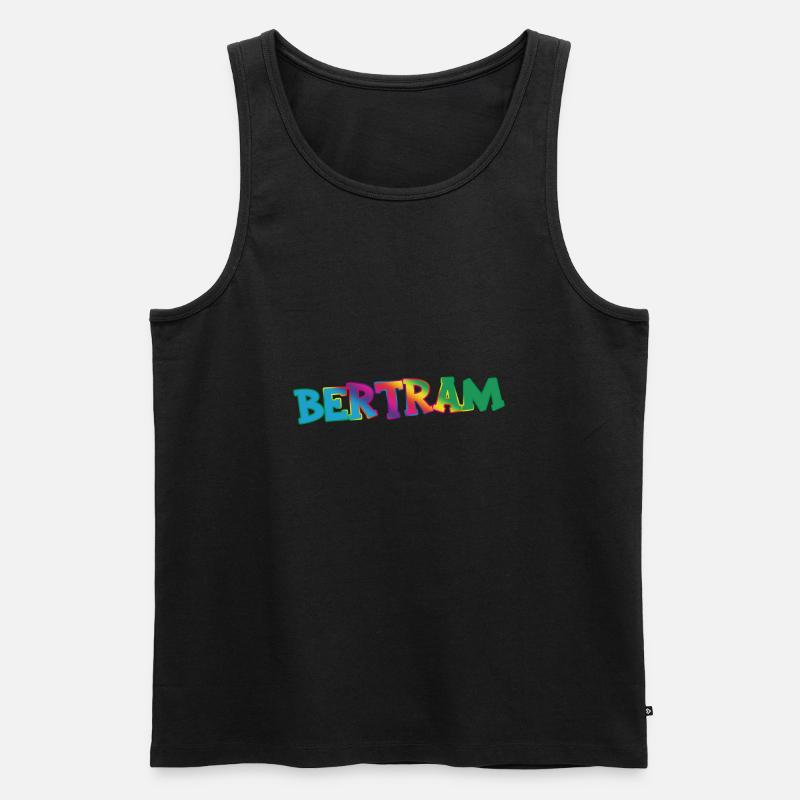 Bertram - Men's Premium Organic Tank Top - black