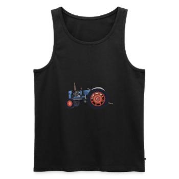 Traktor - Männer Premium Bio Tank Top - Schwarz - Vorne - Michal (187cm)