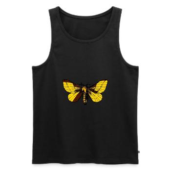 Motte - Männer Premium Bio Tank Top - Schwarz - Vorne - AI Model Male 178 light (178cm)
