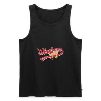 Whatever Sloth - Funny Sloth Procrastination - Men's Premium Organic Tank Top - black - Front - AI Model Male 178 light (178cm)