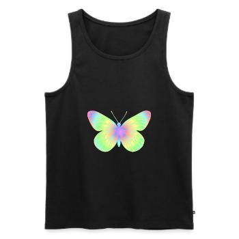 papillon 2 - Débardeur bio Premium Homme - noir - Devant - AI Model Male 178 light (178cm)