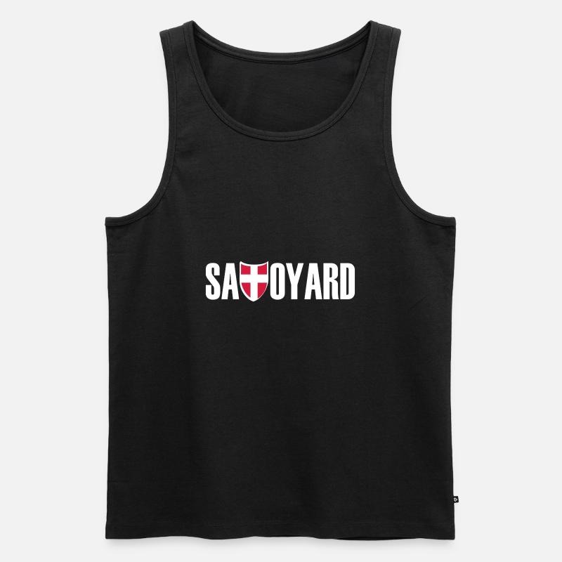 savoyard logo blc - Men's Premium Organic Tank Top - black