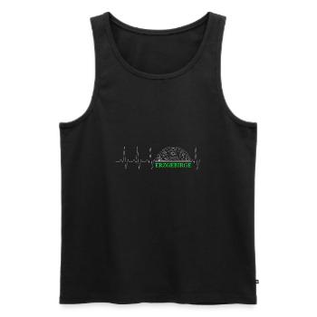Erzgebirge - Männer Premium Bio Tank Top - Schwarz - Vorne - Michal (187cm)