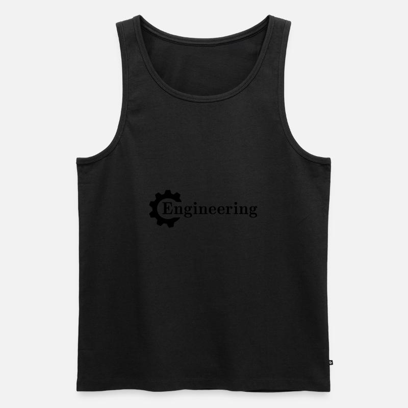 Ingenieur Logo - Männer Premium Bio Tank Top - Schwarz